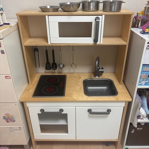 IKEA おままごと  キッチン　付属品あり