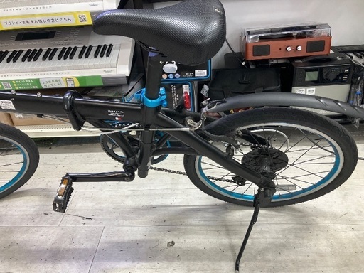 RENAULT 折りたたみ自転車　ブラック×ブルー