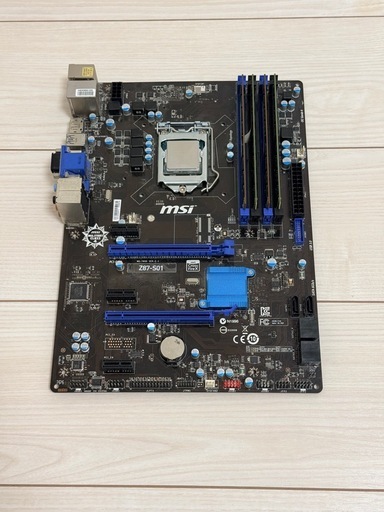 MSI Z87-S01 + Core i7-4770 + DDR3メモリ24GBセット 動作確認済み