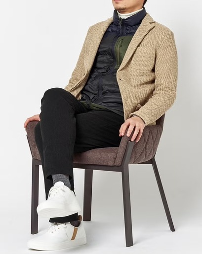 ✨新品✨【ハニカムニットジャケット】新品 タグ付 紳士 上着 ジャケット おしゃれ 上品 DoCLASSE