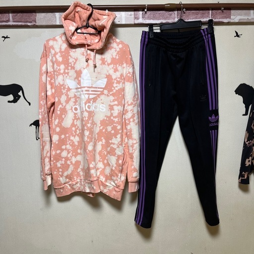 ?47･adidas･男女兼用･L程･セトア風上下?