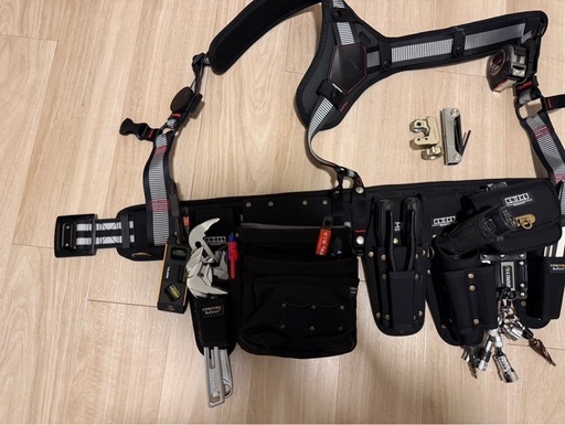 【未使用】 腰道具フルセット 黒タグ多数 ニックスKB-2SEG サスペンダー