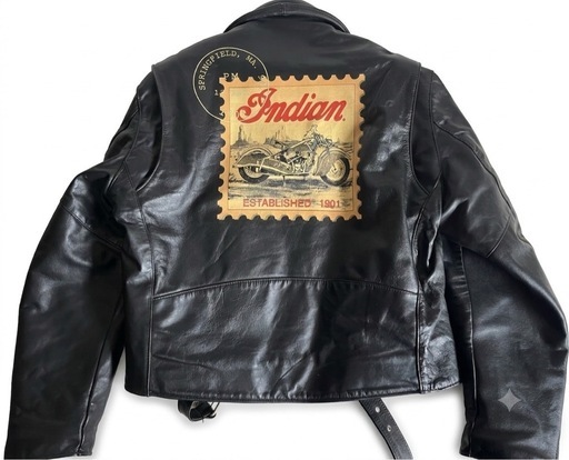 Indian Motorcycle レザーライダースジャケット L