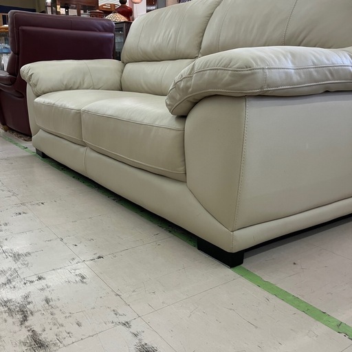中古品　ニトリ　2.5人掛けソファ　背面キズ　幅1900 公田店