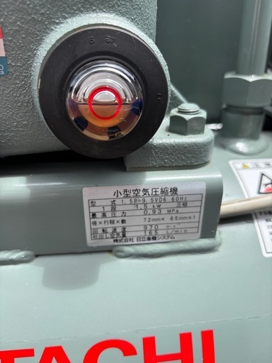 ベビコン　1.5P-9.5VP6 エアーコンプレッサー　値下げ