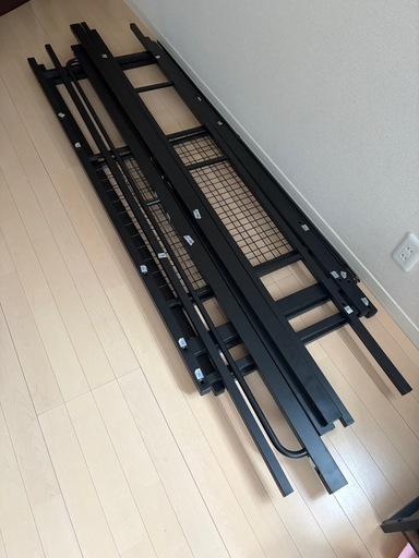 ロフトベッド ハンガーシェルフ ベッドデスクJY BK ブラック