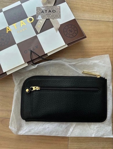 ATAO ブラックレザー 長財布