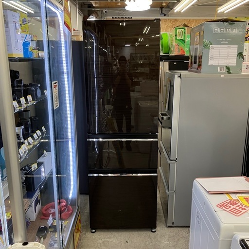 中古品三菱ミツビシ3ドア冷蔵庫365L 2017年製訳あり公田店