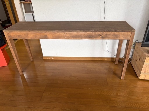 カフェ風 長机 (ももこ) 上伊那のオフィス用家具《机》の中古あげます