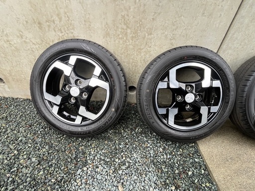 デリカミニ　タイヤホイールセット　ナット付き　未使用車外し