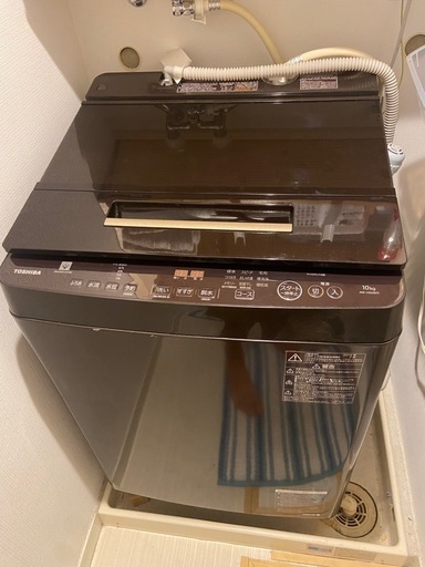 美品】東芝 全自動洗濯機 10kg AW-10SD8 大容量 ファミリー向け 動作