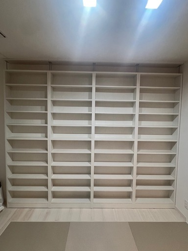 壁面収納  4つセット　
ホワイト　本棚　