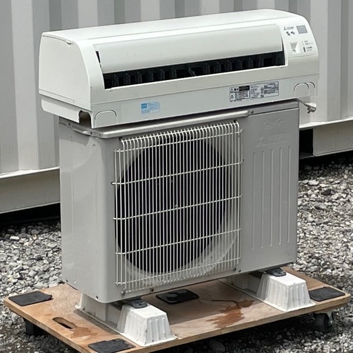 取付け可 ! !◇三菱 6畳用 2017年製 フロアアイ 冷房イブリッド運転 100V エアコン MSZ-GE2216高圧洗浄済み !