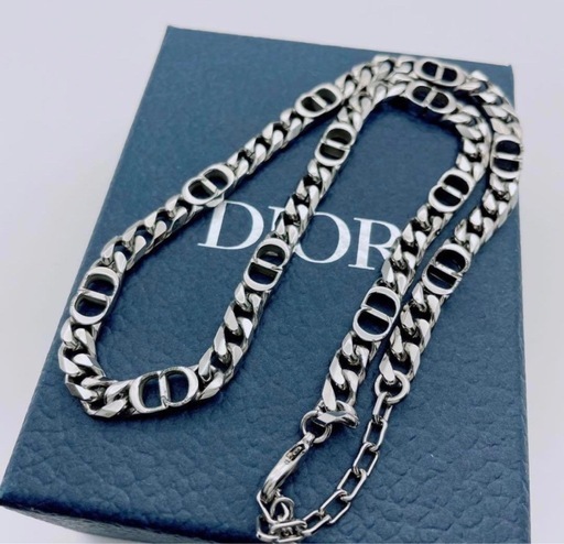 Christian Dior ネックレス　チェーン　喜平 シルバー