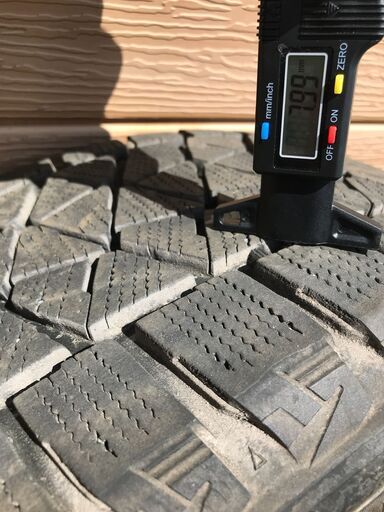 スタッドレスタイヤ【T00437】 265/50R19　アルミホイール＆冬タイヤ4本セット（ブリヂストン　DM-V2）セット品　中古　