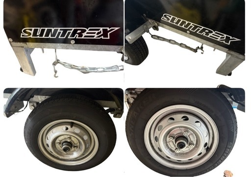 サン自動車工業 suntrex サントレックス カーゴトレーラー FMT07 折り畳み収納　引き取り限定　保管場所:横浜市港南区