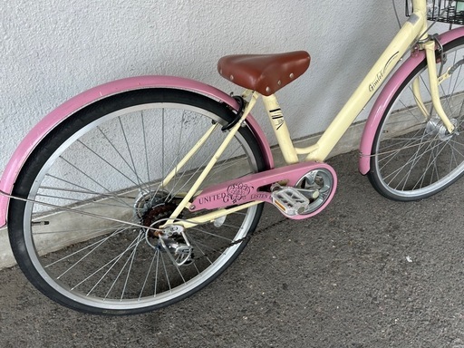２J9　子ども用２６サイズ　６段変速オートライト付　★自転車専門店の中古車です★　【消費税込み・防犯登録６００円込み　 楽天市場】自転車 26インチ 変速 オートライト（最低適応身長～ 139cm 