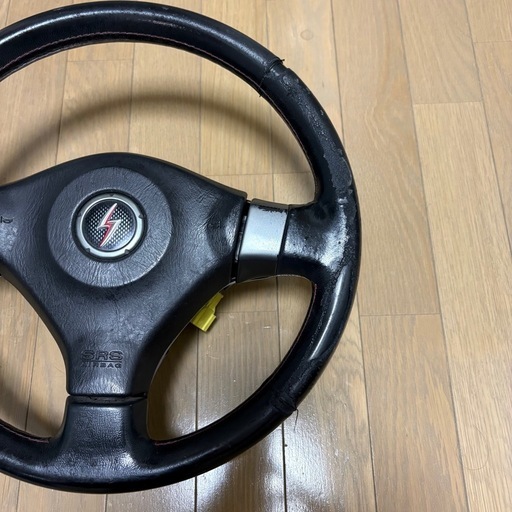 S15 シルビア スペックR 日産 純正 ステアリングNISSAN ハンドル SR20 DET 6MT 当時物 赤ステッチ SILVI