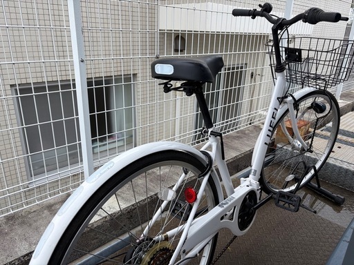 折りたたみ可能！6段変速付き自転車 (タカタカ) 読売ランド前のロード