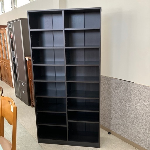 無印良品　廃盤　ダークブラウン本棚 店2606-1650 山善 オープンラック 本棚 ダークブラウン① キズ汚れ有り