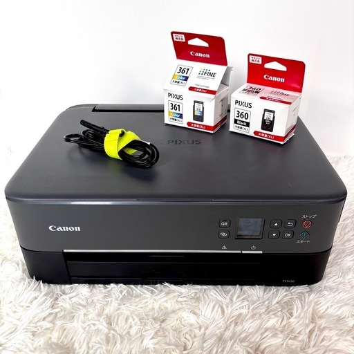【新品未使用】プリンター キャノン ピクサス TS5430 ブラック 黒 インク付き 替えインク 