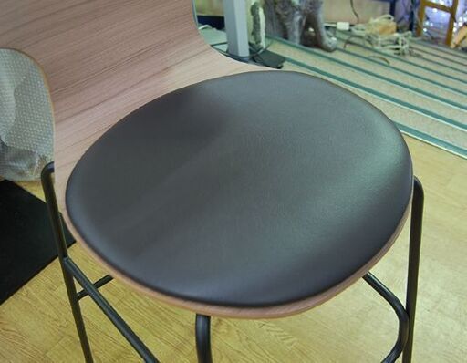 ② CRES TEMORA カウンターH H2 幅50.5×奥55×高106cm アイアンフレーム ハイタイプ カウンターチェア クレ
