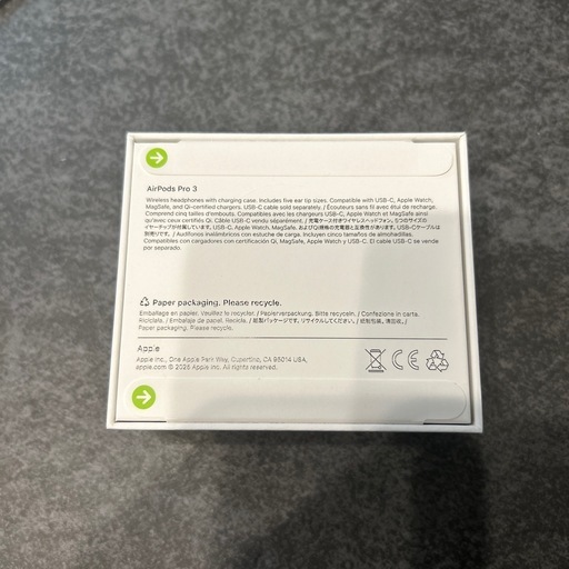 【新品•未開封】 Apple AirPods Pro 3 本体 Apple Airpods pro 3 本体セット 新品未開封 Apple AirPods Pro3 新品 