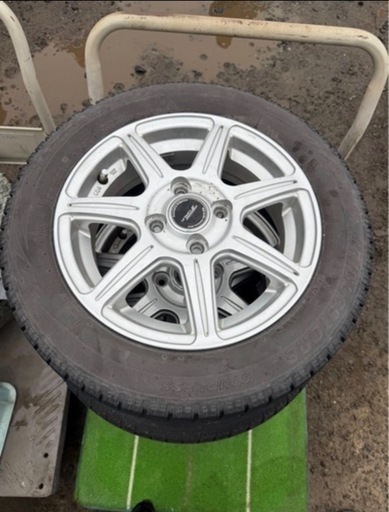 S ブリジストン スタッドレスタイヤ 155/65R14 75Q 0629③
