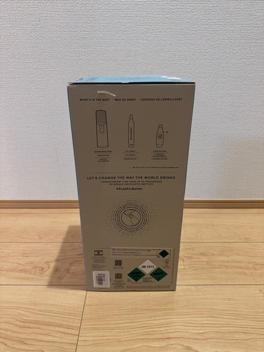 【新品未使用】sodastream TERRA ソーダストリーム　テラ炭酸水メーカー　メーカー保証書付