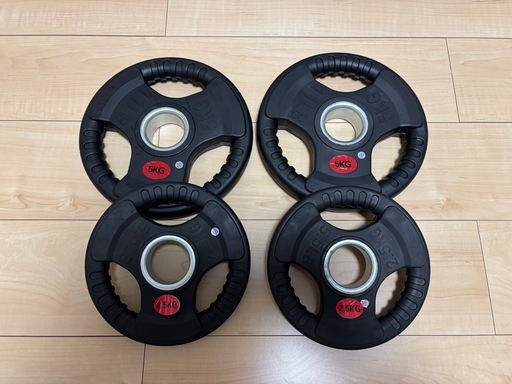 【新品・未使用】オリンピックプレート155kgセット（50mm）