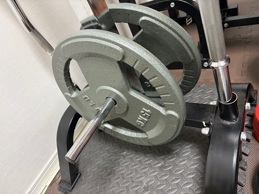 ホームジム一式セット ベンチプレス・バーベル計75kg・ダンベル・プレート付き 美品