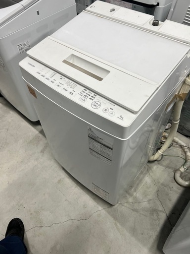 NO B621?福岡市内配送設置無料✨?AW-8D6-W 全自動洗濯機 ZABOON（ザブーン） グランホワイト [洗濯8.0kg /