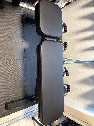 可変式ダンベル、インクラインベンチ