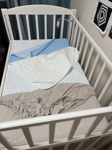 ベビーベッド、ベビー寝具7点セット 70x120cm (Tomima) 市川のベビー 