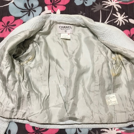 レア 正規品 シャネル クルーズコレクション ショートジャケット 薄青 40