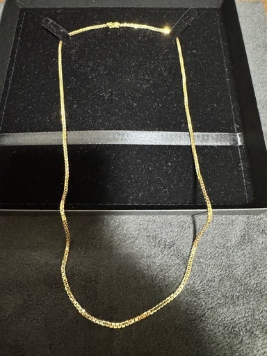 沖縄県のK18 ネックレス(アクセサリー)の中古が安い！激安で譲ります k18 ベネチアンVカットネックレス(レールチェーン) 18.4g 60cm