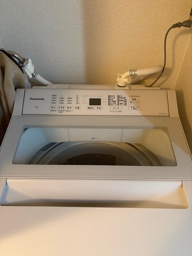【1年使用のみ美品！】Panasonic na-fa7h3 洗濯機 7kg 2025年製