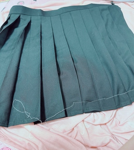 制服風 黒ブリーツスカート　2XL