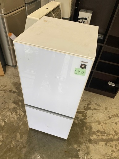 NO C152?福岡市内配送設置無料✨?シャープ SHARP 冷蔵庫 （137L・つけかえどっちもドア） 2ドア クリアホワイト SJ SHARP（シャープ） 冷蔵庫 2ドア 152L SJ-D15G (つけかえどっちもドア 