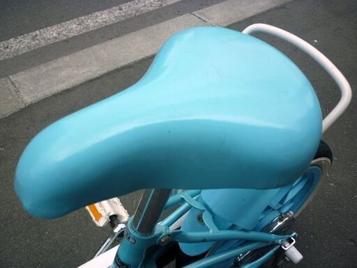 ☆自転車 ジュニアサイクル 14インチ 補助輪付き 子ども用 ライトブルー×ホワイト キッズサイクル ベル付き カゴ付き 札幌市 豊平