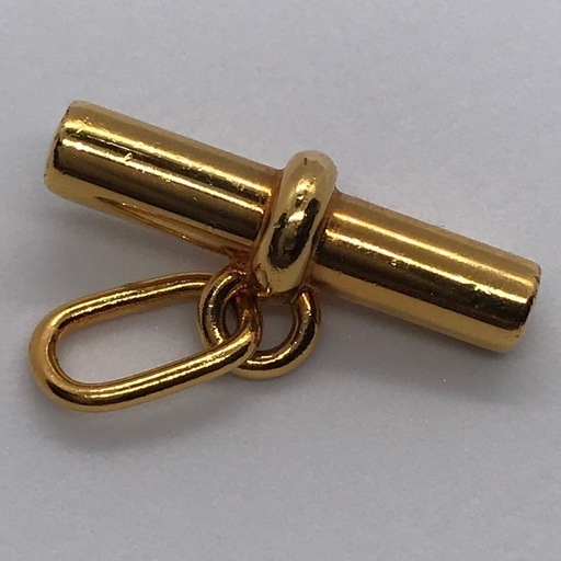 正規品 エルメス グレナン レザー ネックレス ブラウン/ゴールド