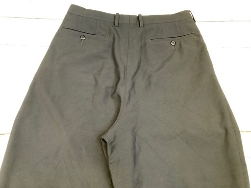 LAD MUSICIANパッチワークワイドスラックス WOOL GABARDINE PATCHWORK WIDE SLACKS