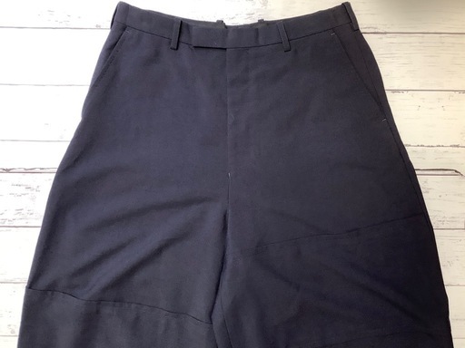 LAD MUSICIANパッチワークワイドスラックス WOOL GABARDINE PATCHWORK WIDE SLACKS