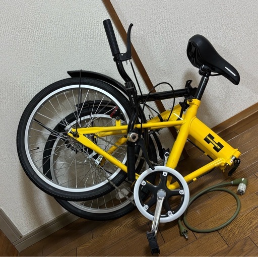 HUMMER 折りたたみ自転車 イエロー