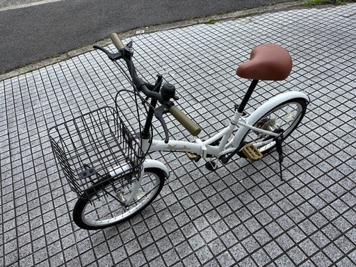 【折りたたみ自転車】美品❗️20インチ　外装6段変速　前カゴ付　若林自転車　膳所店　SALE中❗️