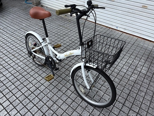 【折りたたみ自転車】美品❗️20インチ　外装6段変速　前カゴ付　若林自転車　膳所店　SALE中❗️