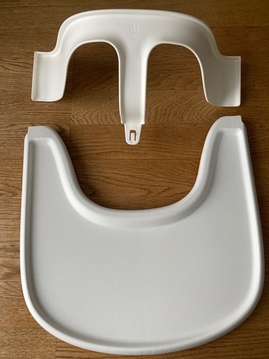 STOKKEスリップトラップトレイホワイトとレール