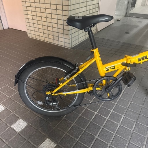 折り畳み自転車　ハマー　20インチ　購入後1年　イエロー