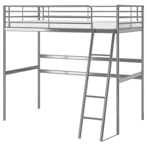 IKEA】ロフトベッド SVÄRTA（スヴェルタ）90x200 グレー (武内祈莉