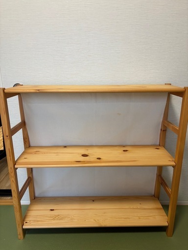 無印良品　　パイン材ユニットシェルフ・８６ｃｍ幅・小